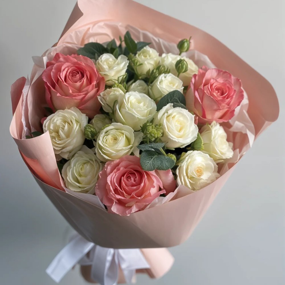 Букет роз Утренний Рассвет