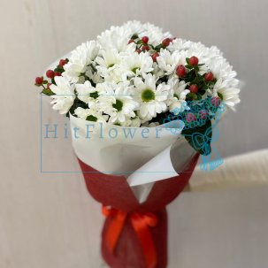 Букет цветов из: Хризантемы